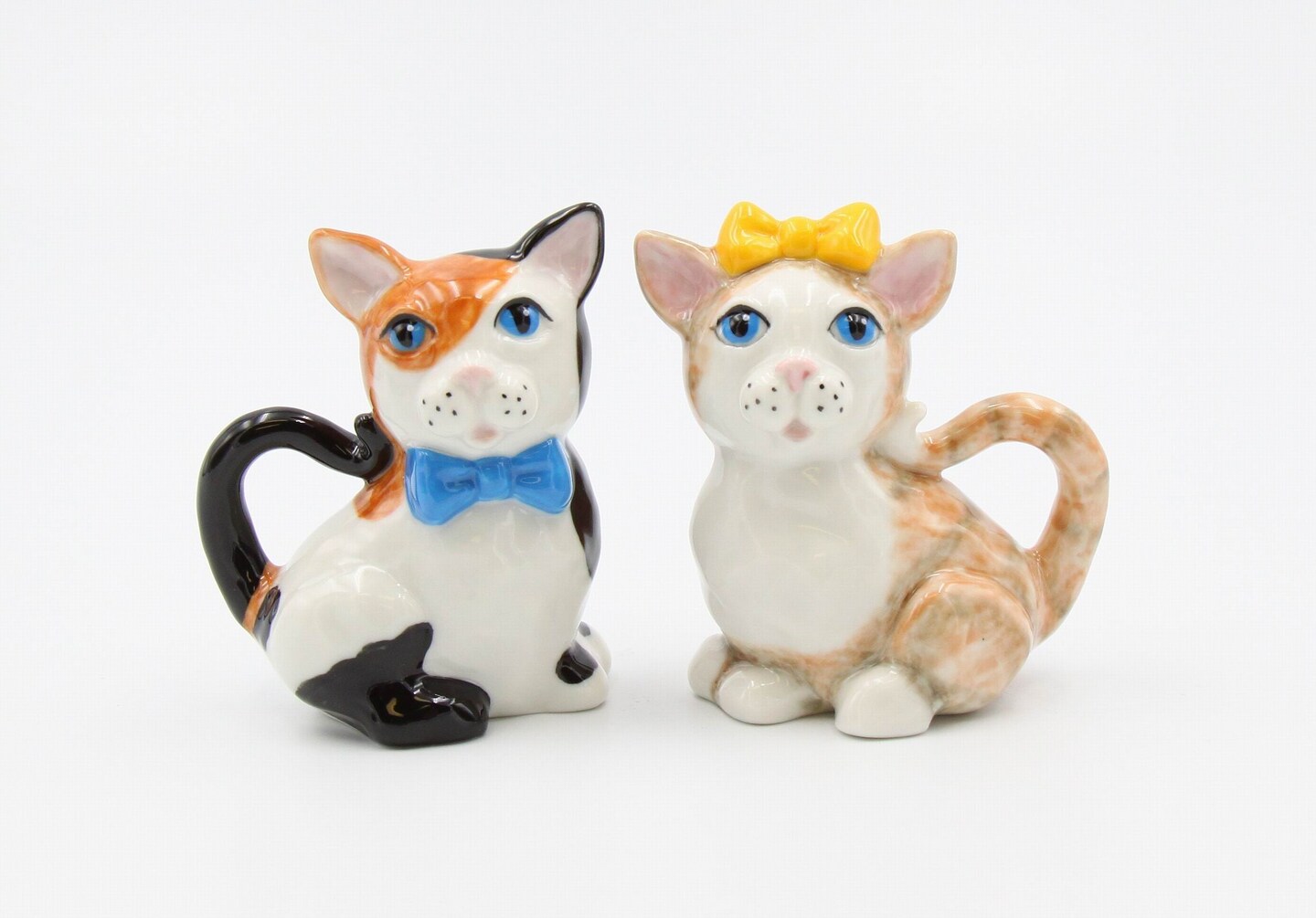 Hand Painted Ceramic Cats Salt And Pepper Shakers, Home D&#xE9;cor, Gift for Her, Gift for Mom, Kitchen D&#xE9;cor, Cat Lovers Gift, Pet Loss Gift