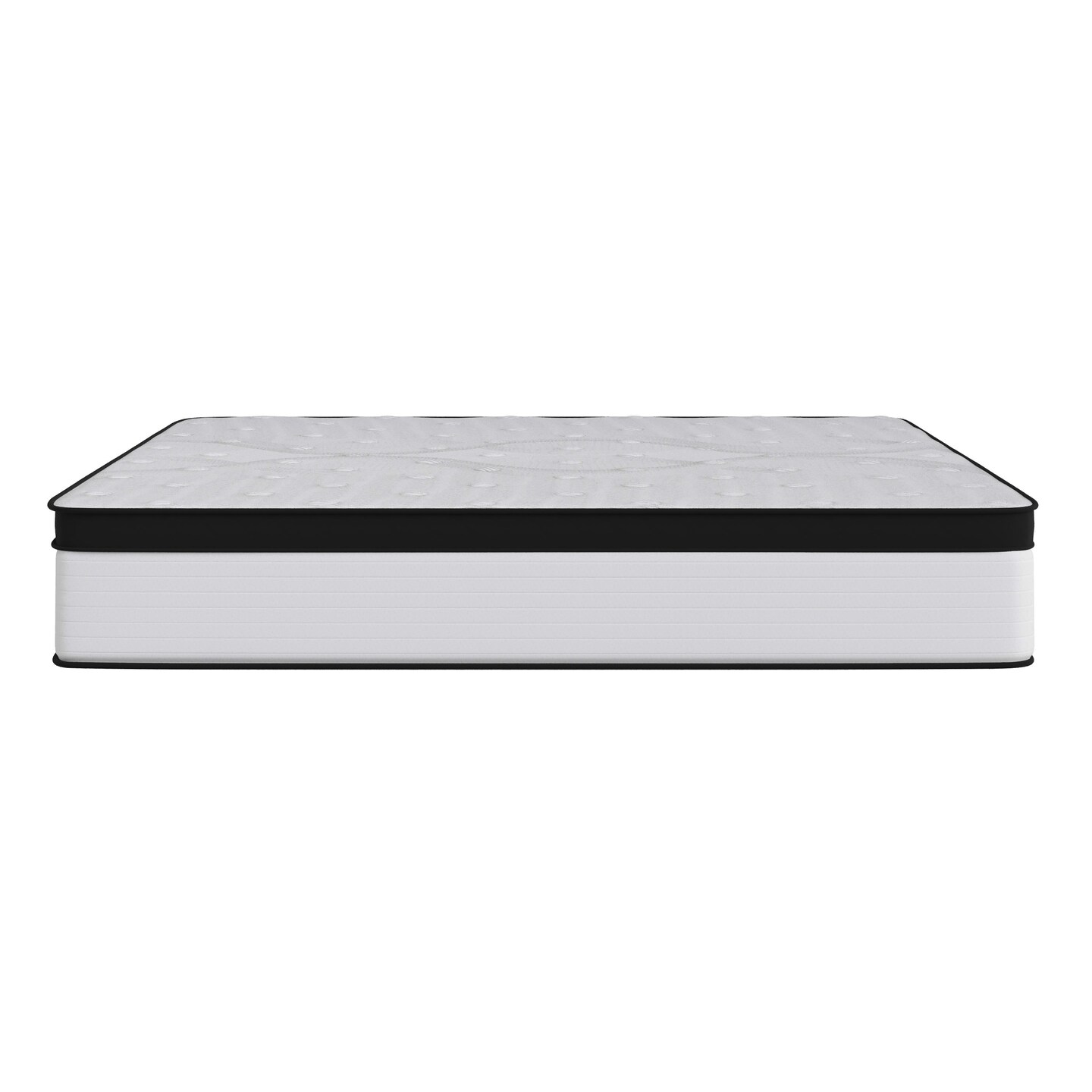 Merrick Lane Hulen 12 Inch Extra Firm Hybrid Pocket Spring &#x26; CertiPUR-US Certified Foam Mattress in a Box