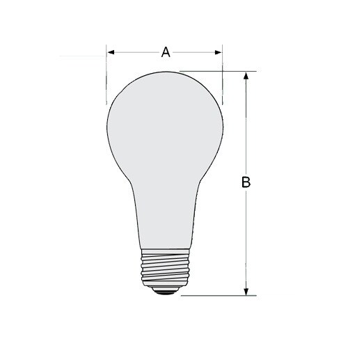 USHIO 250W ECA, A-23 incandescent photo flood lamp