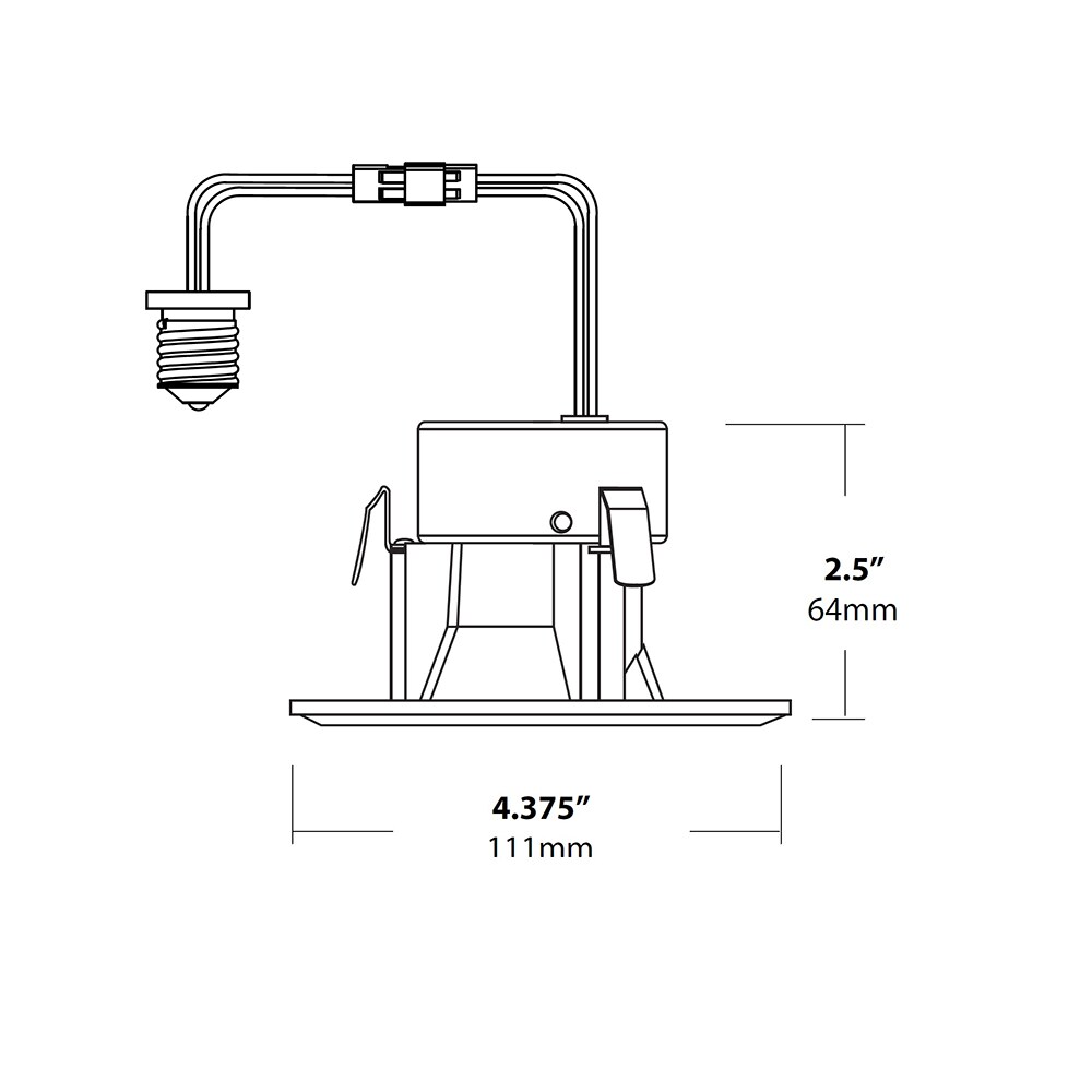 NICOR 3 in. White Square LED Recessed Downlight in 3000K