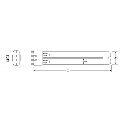 for Amilair BE36 Germicidal UV Replacement bulb - Ushio OEM bulb