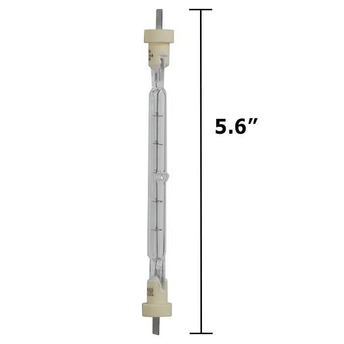Satco S3180 300W 120V Double Ended Flat Blade Base halogen light bulb