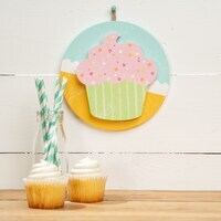 6 in. Unfinished Wooden Cupcake Shape