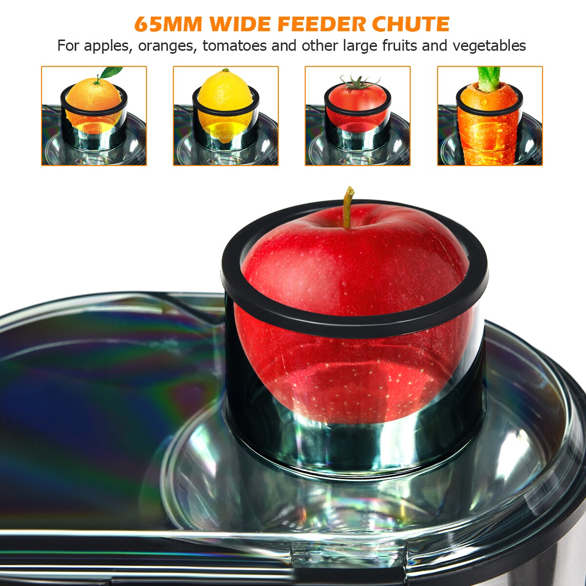 Costway Juicer Machine Juicer Extractor Dual Speed w/ 2.5'' Feed Chute