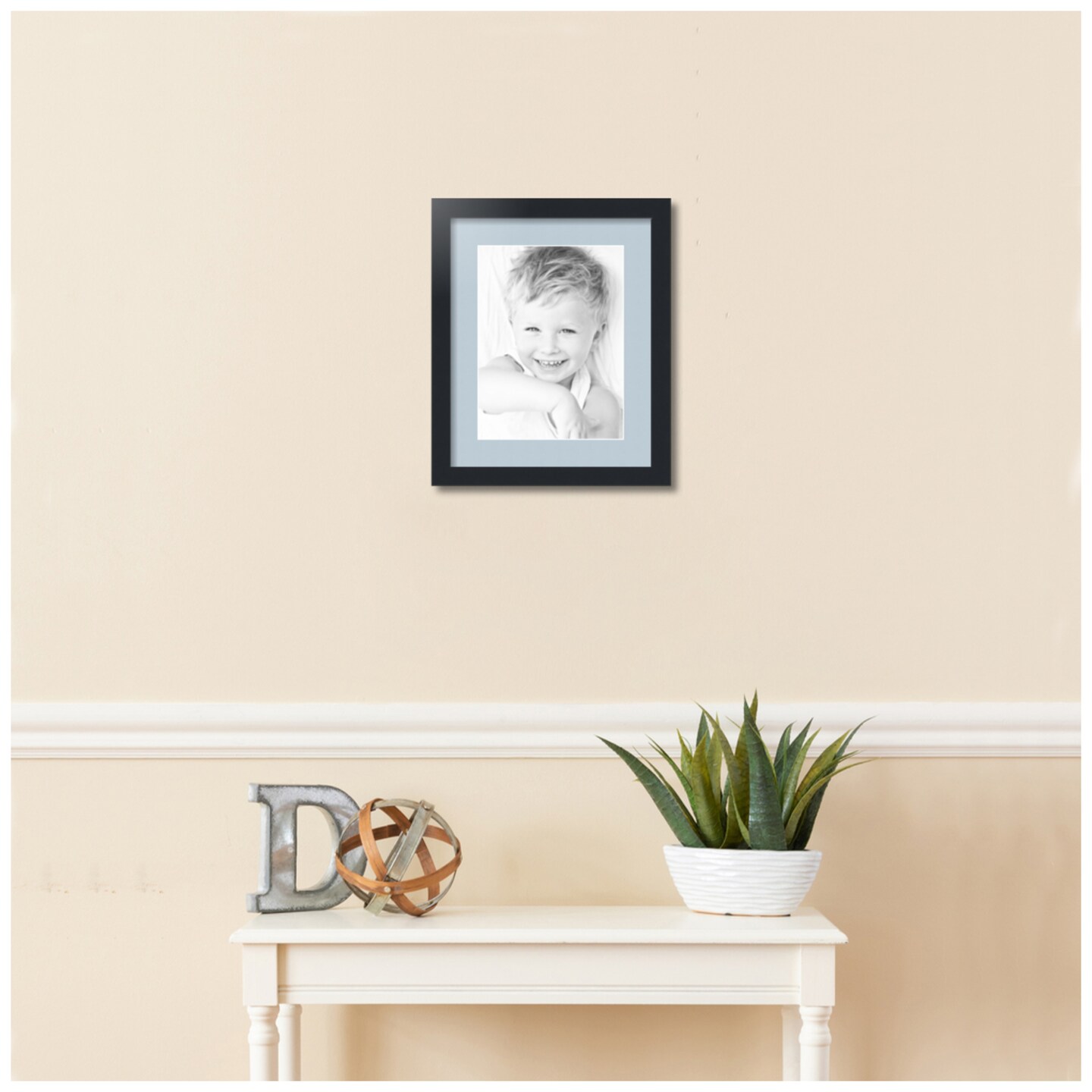ArtToFrames 13x16&#x22; Matted Picture Frame with 9x12&#x22; Single Mat Photo Opening Framed in 1.25&#x22; Black and 2&#x22; Mat (FWM-3926-13x16)