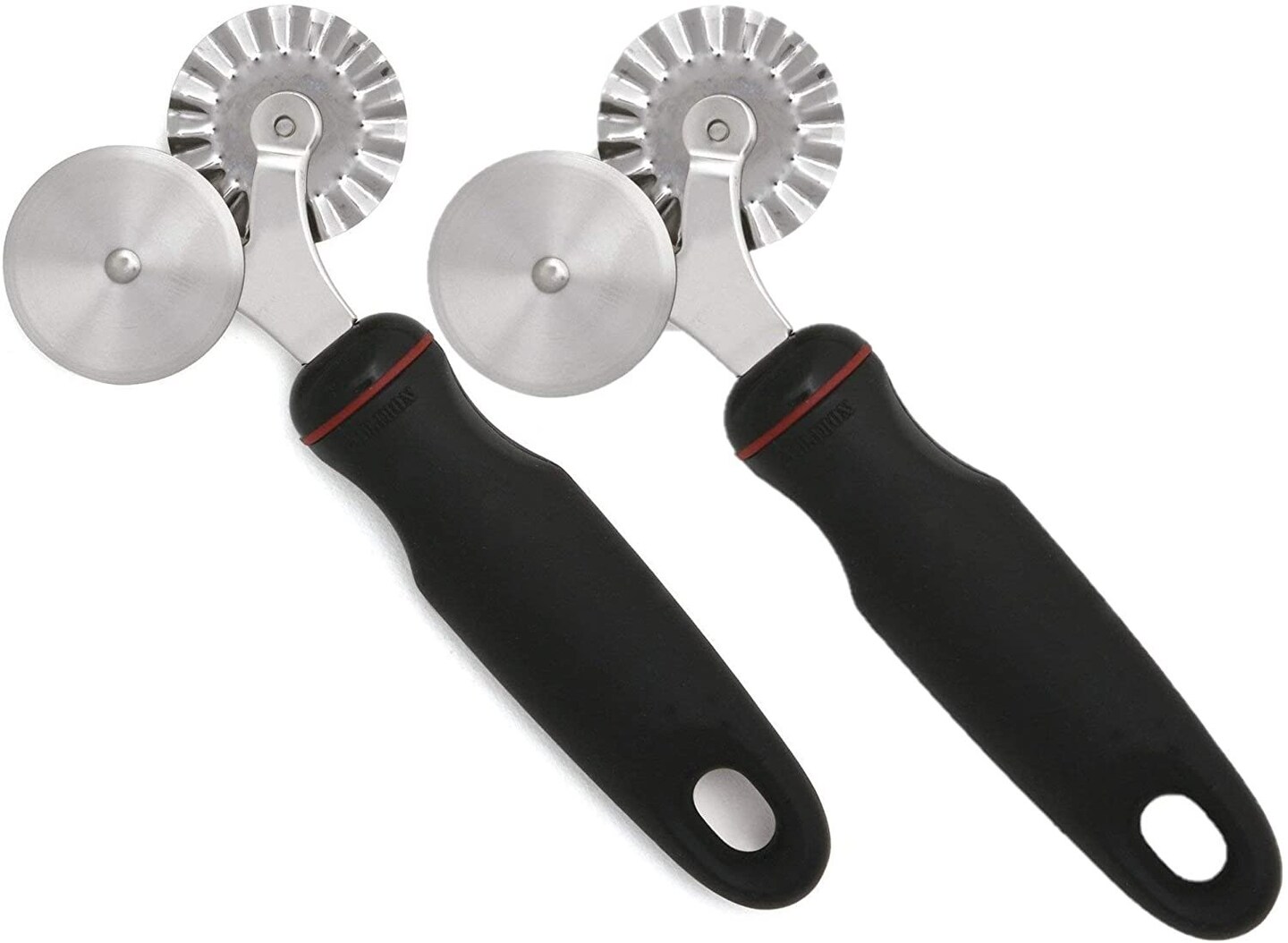Pastry Ravioli Double Cutter Wheel Made of Stainless Steel with