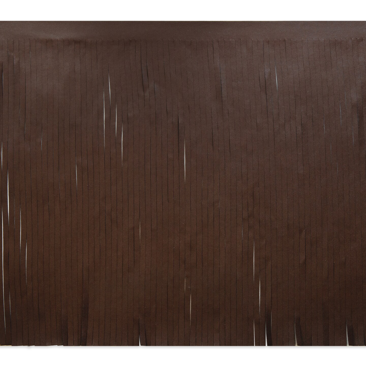 6" Matte Finish Vegan Leather Fringe Trim
