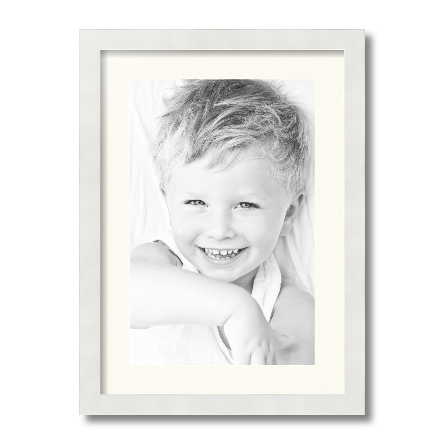 ArtToFrames 15x21" Matted Picture Frame with 11x17" Single Mat Photo Opening Framed in 1.25" White and 2" Mat (FWM-3966-15x21)