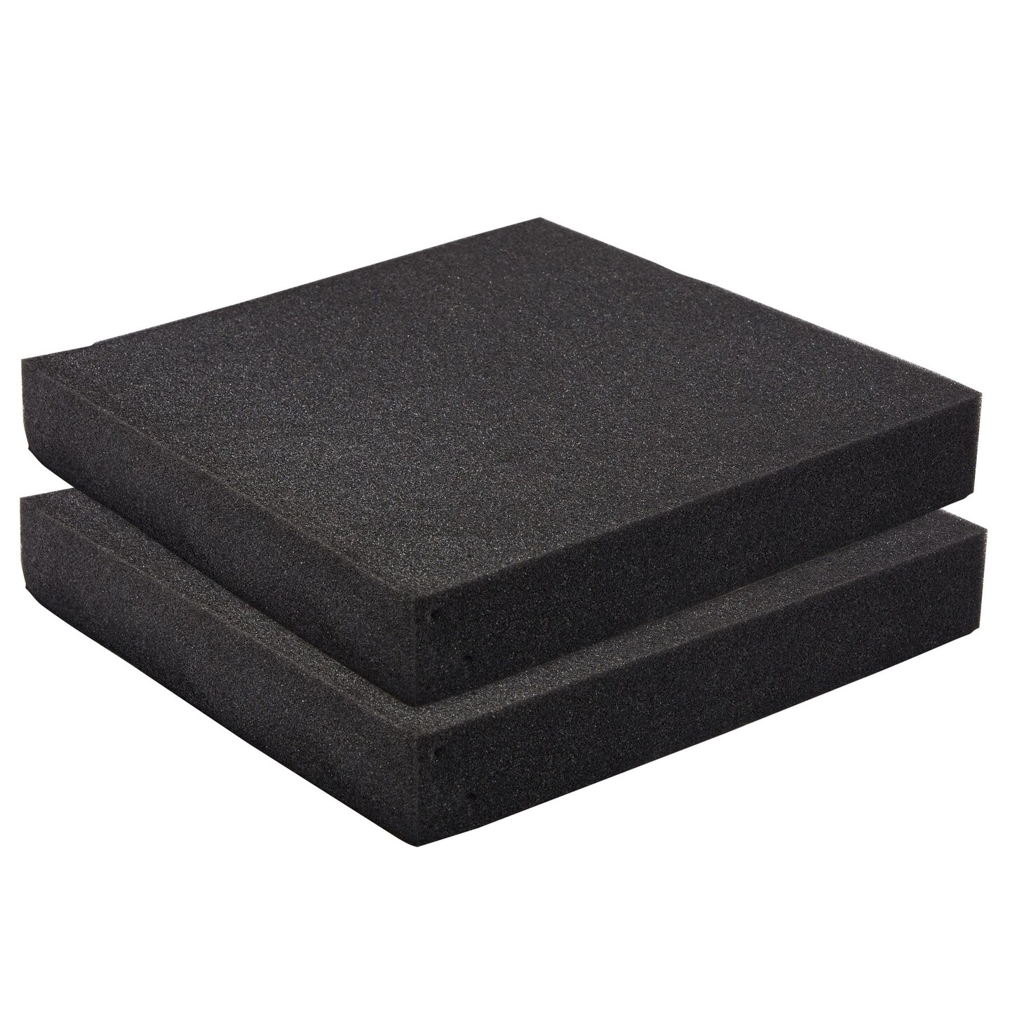 2-Pack Packing Foam Sheets - 12x12x2 Customizable Polyurethane