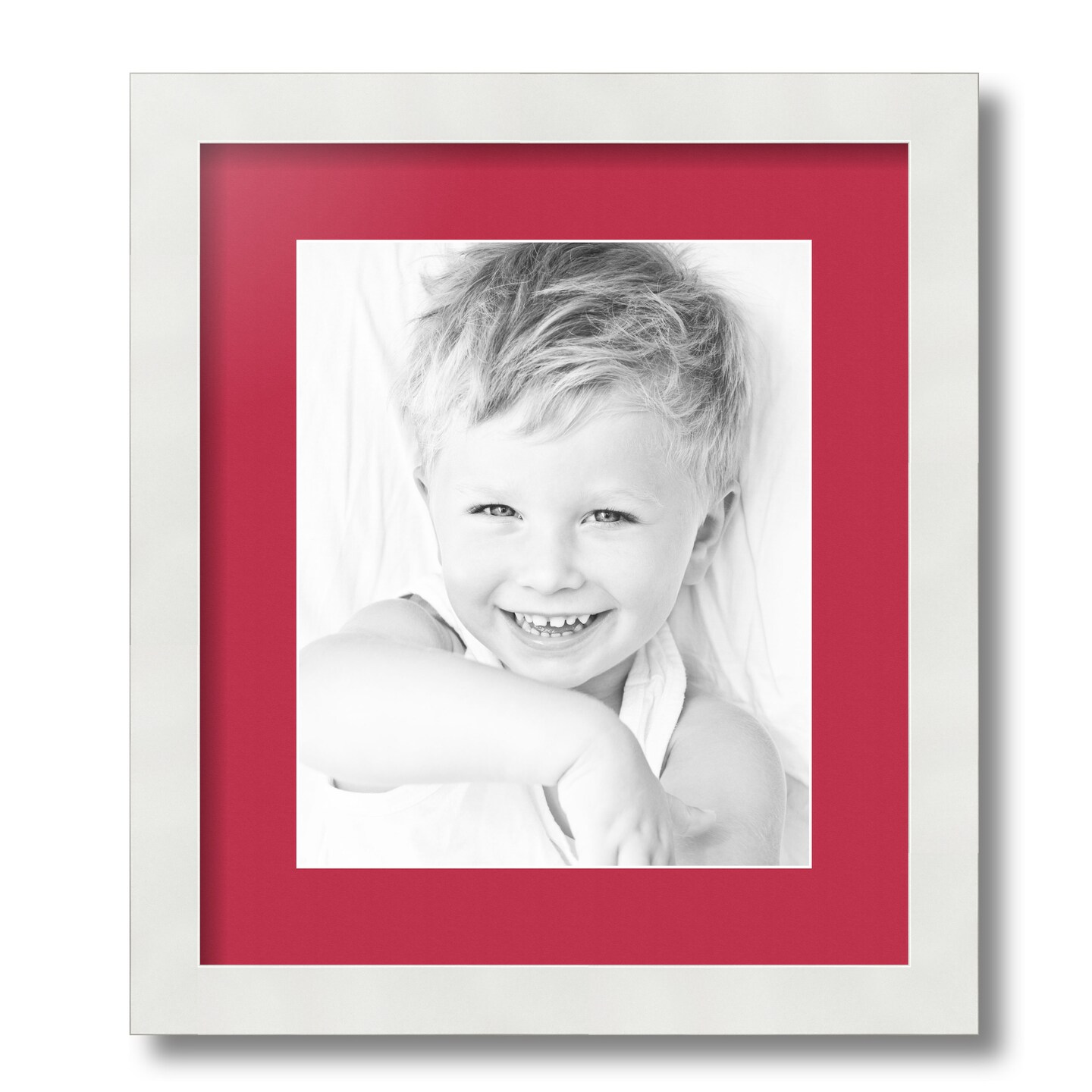 ArtToFrames 12.5x15" Matted Picture Frame with 8.5x11" Single Mat Photo Opening Framed in 1.25" White and 2" Mat (FWM-3966-12.5x15)