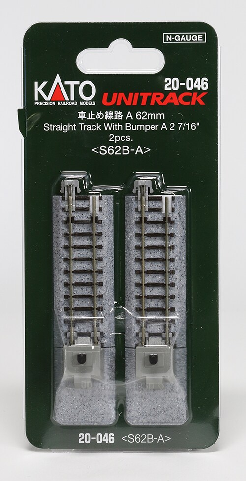 Kato N-Scale Kato KAT20046 N 62mm 2-7/16" Bumper, Type A (2) Train Track