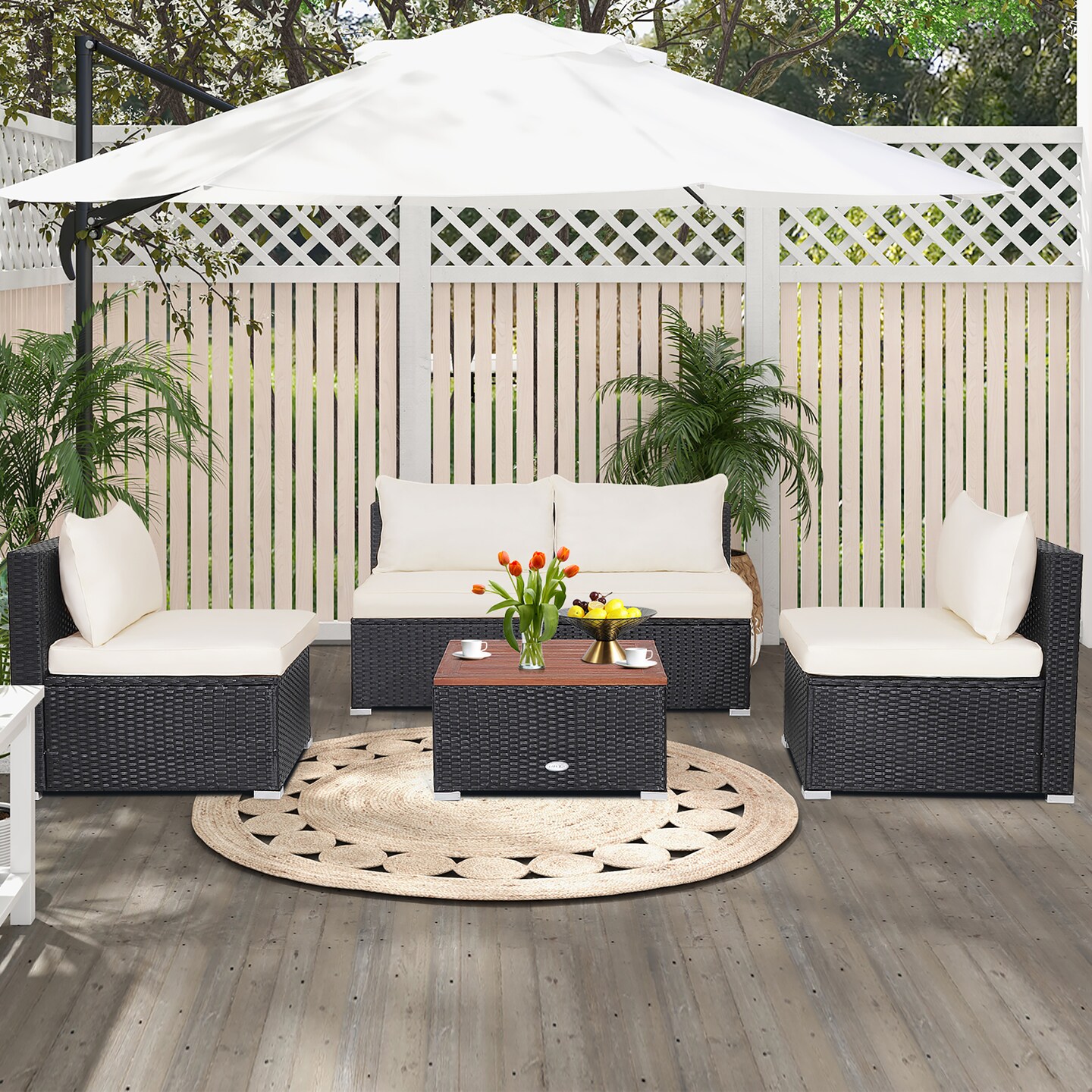 Costway 5 pcs patio furniture online set