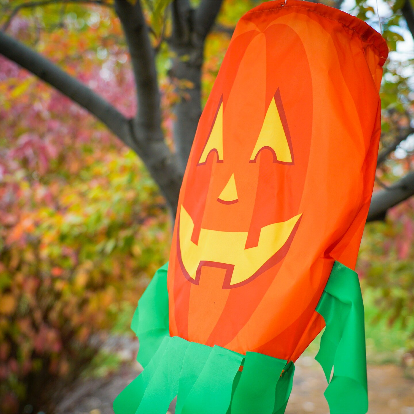 In the Breeze Jack O&#x27; Lantern 40 inch 3D Windsock