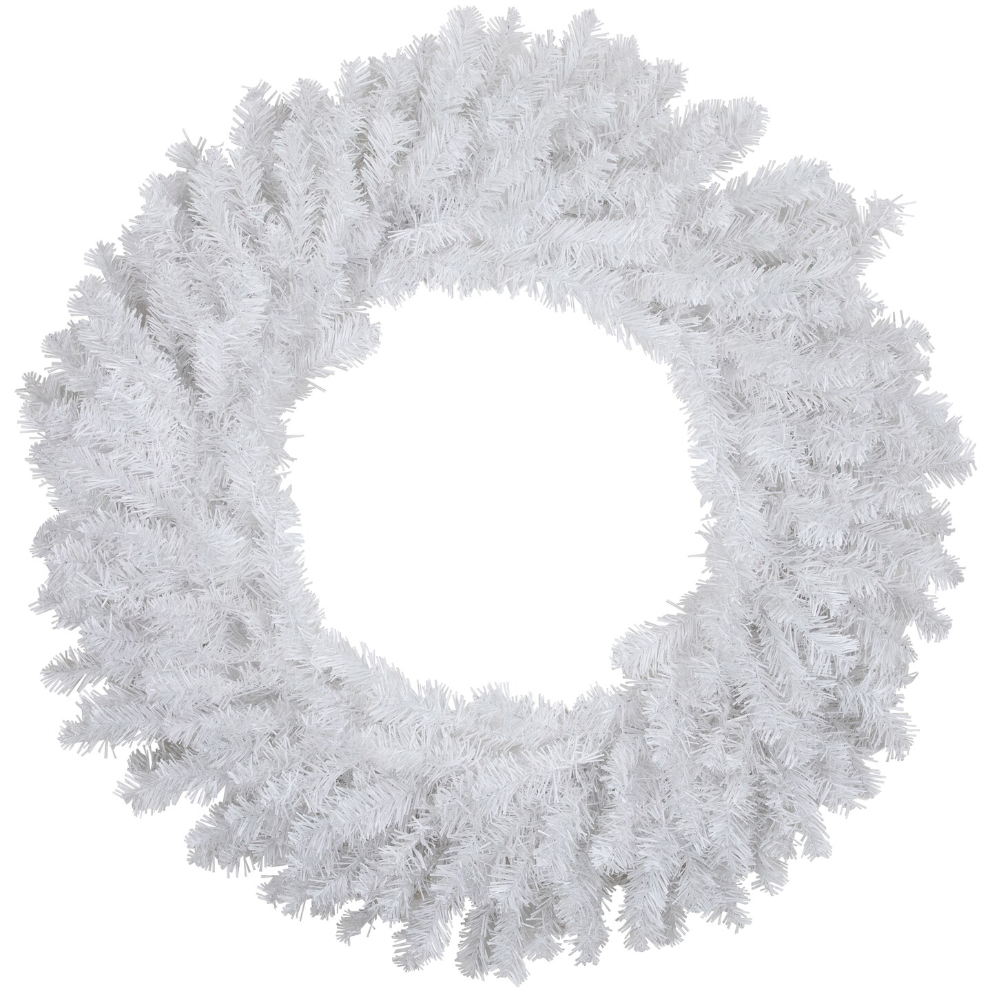 Northlight Canadian Pine Artificial Christmas Wreath - 30" - White - Unlit