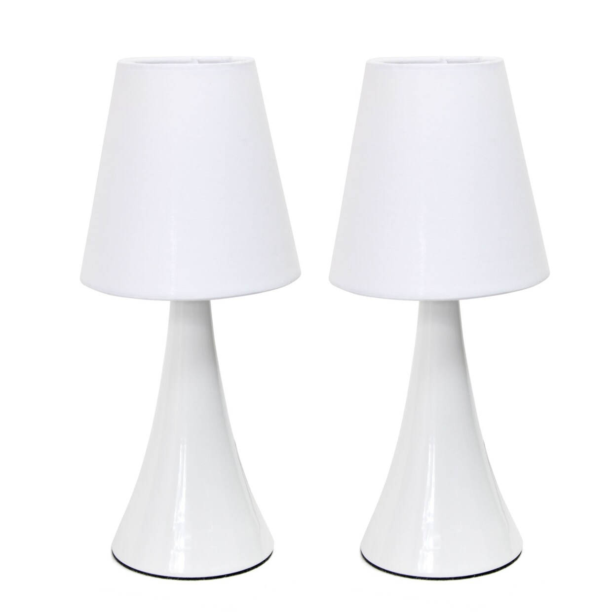 Alltherages Simple Designs Valencia Colors 2 Pack Mini Touch Table Lamp