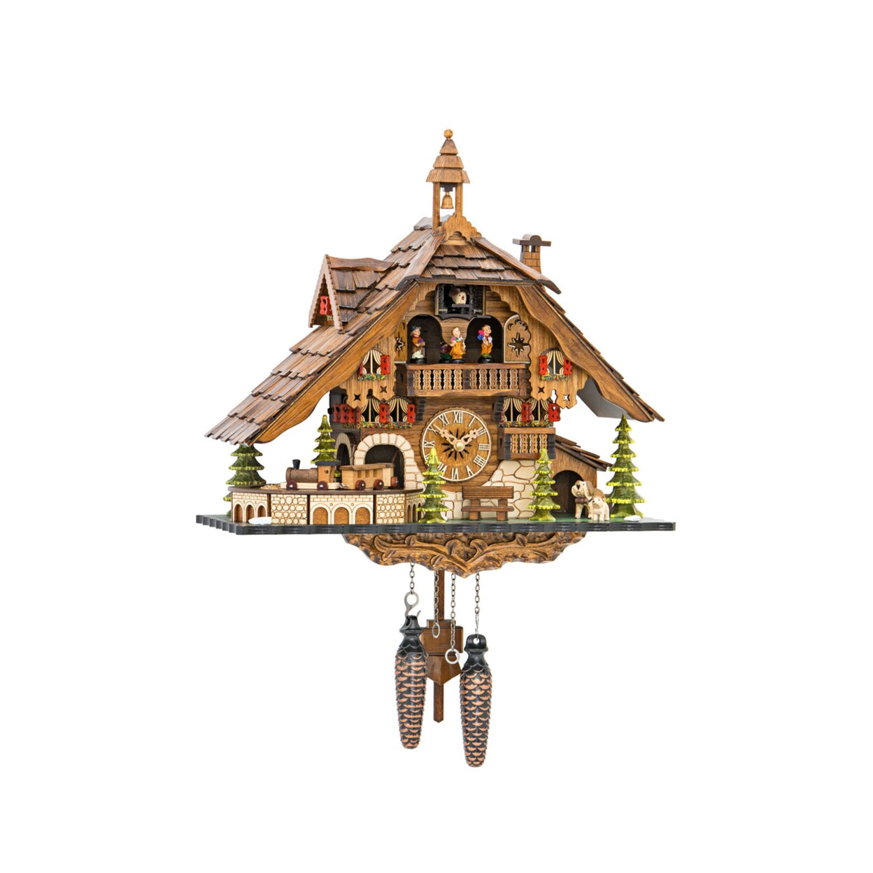 Alexander Taron Engstler Battery-operated Cuckoo Clock - 13&#x22;H x 16&#x22;W x 8&#x22;D