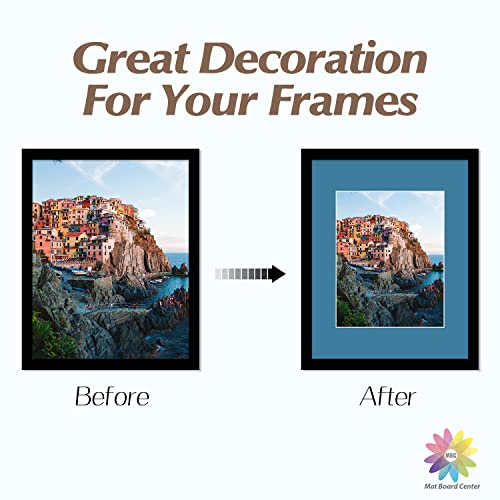 10 Pack 11x14 Mixed Colors White Core Picture Mats for 8x10 Photos