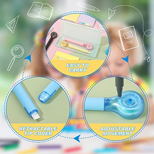 10-Pack Correction Tape Pens Ink Corrector Tape Erasers for School and Office Supplies 0.2 x 236 Inches