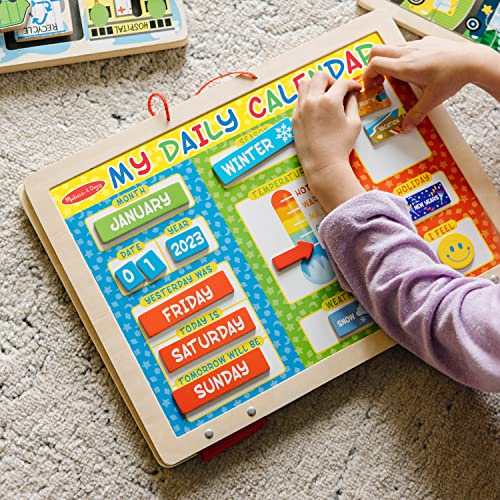 Melissa &#x26; Doug My First Daily Magnetic Activities Calendar For Kids, Weather And Seasons Calendar For Preschoolers and Ages 3+ (Pack of 1)