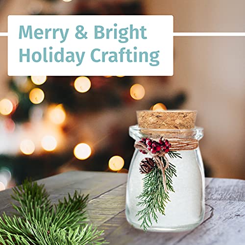 Otis Classic Small Glass Jars with Lids - Set of 12 Jars w/ 20 Labels and 15ft of Twine for Christmas New Year Decor, Wedding and Party Favors, Apothecary, DIY Crafts, Food and Potions - Christmas Decorations for Home
