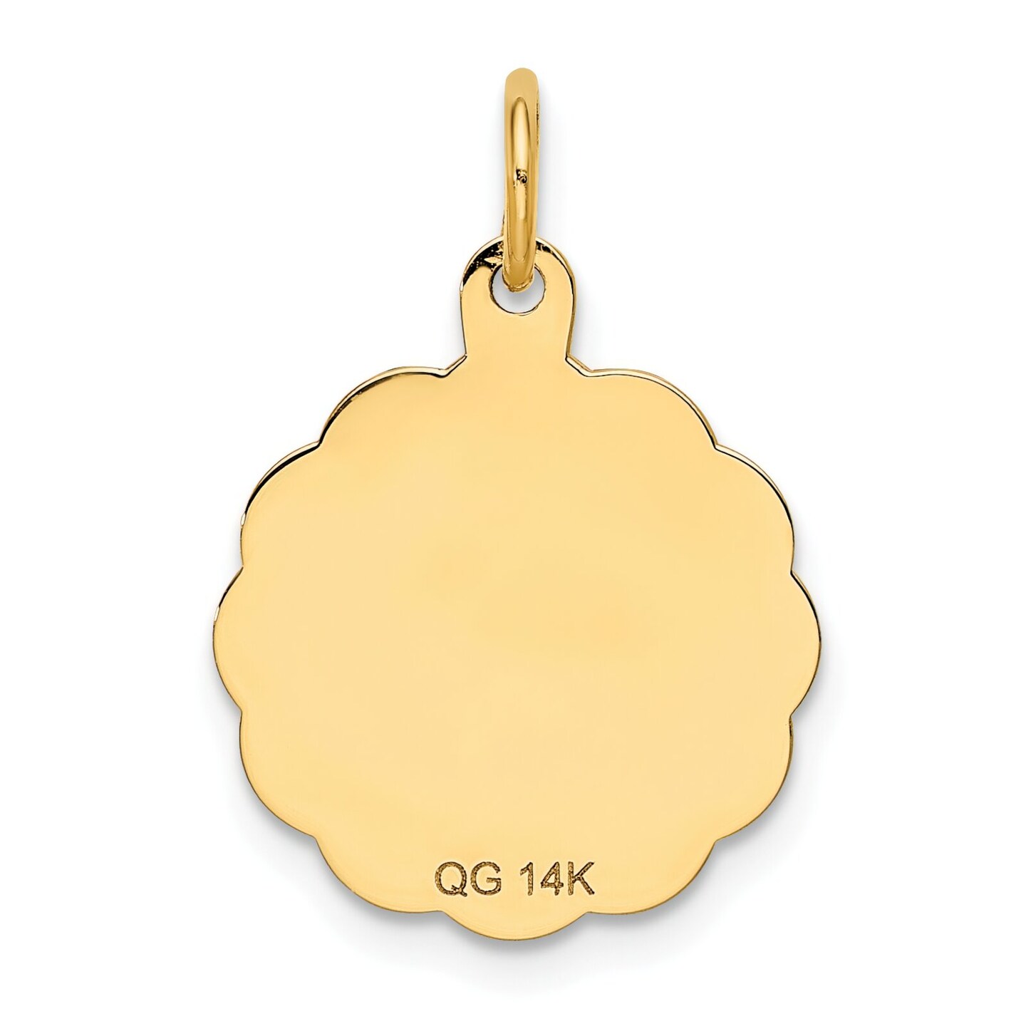 14K Yellow Gold Star of David Charm Pendant Jewelry 21mm x 16mm