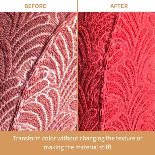 Dark Fabric Paint - 8.5 oz / 250ml, Dark Brown, Ideal for Restoring or Changing the Color of Couches, Chairs, Upholstery, Soft Furnishings, Car Interiors, Clothing, and Footwear