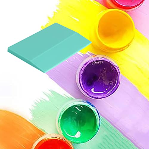 Pack of 5 Screen Printing Squeegees, Self-Adhesive Screen Stencil Printing Squeegee, Rubber Squeegee Screen Printing Tools for Applying Chalk Paste or Ink