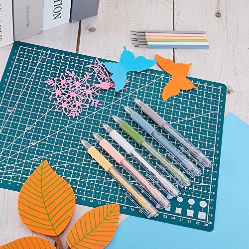 Cualfec 16Pcs Utility Carving Tools Kit Paper Cutter Pen Hobby Knife Set  for Cutting Vinyl, Paper and Diamond Paintings