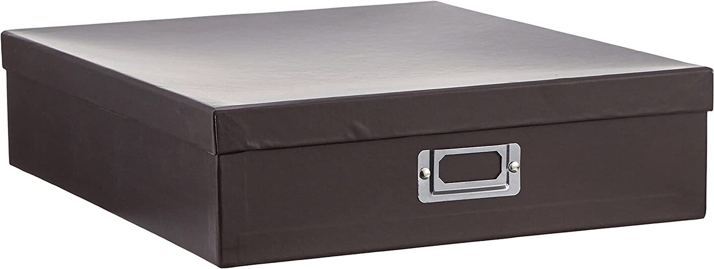 Pioneer Jumbo Scrapbook Storage Box, Black, 14.75 Inch x 13 Inch x 3.75  Inch (Two Pack) – Healthier Spaces Organizing