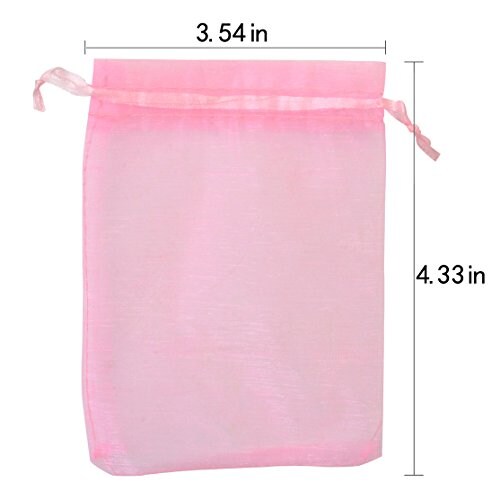 50 pcs Organize Bags-Mix Color 3.54&#x27;&#x27;x4.33&#x27;&#x27;(9x11cm) Satin Drawstring Organza Pouch Wedding Party Favor Gift Bag Jewelry Watch Bags