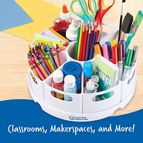 Learning Resources Create-a-Space Storage Center, 10 Piece set - Desk  Organizer for Kids, Art Organizer for Kids, Crayon Organizer, Homeschool  Organizers and St… in 2023