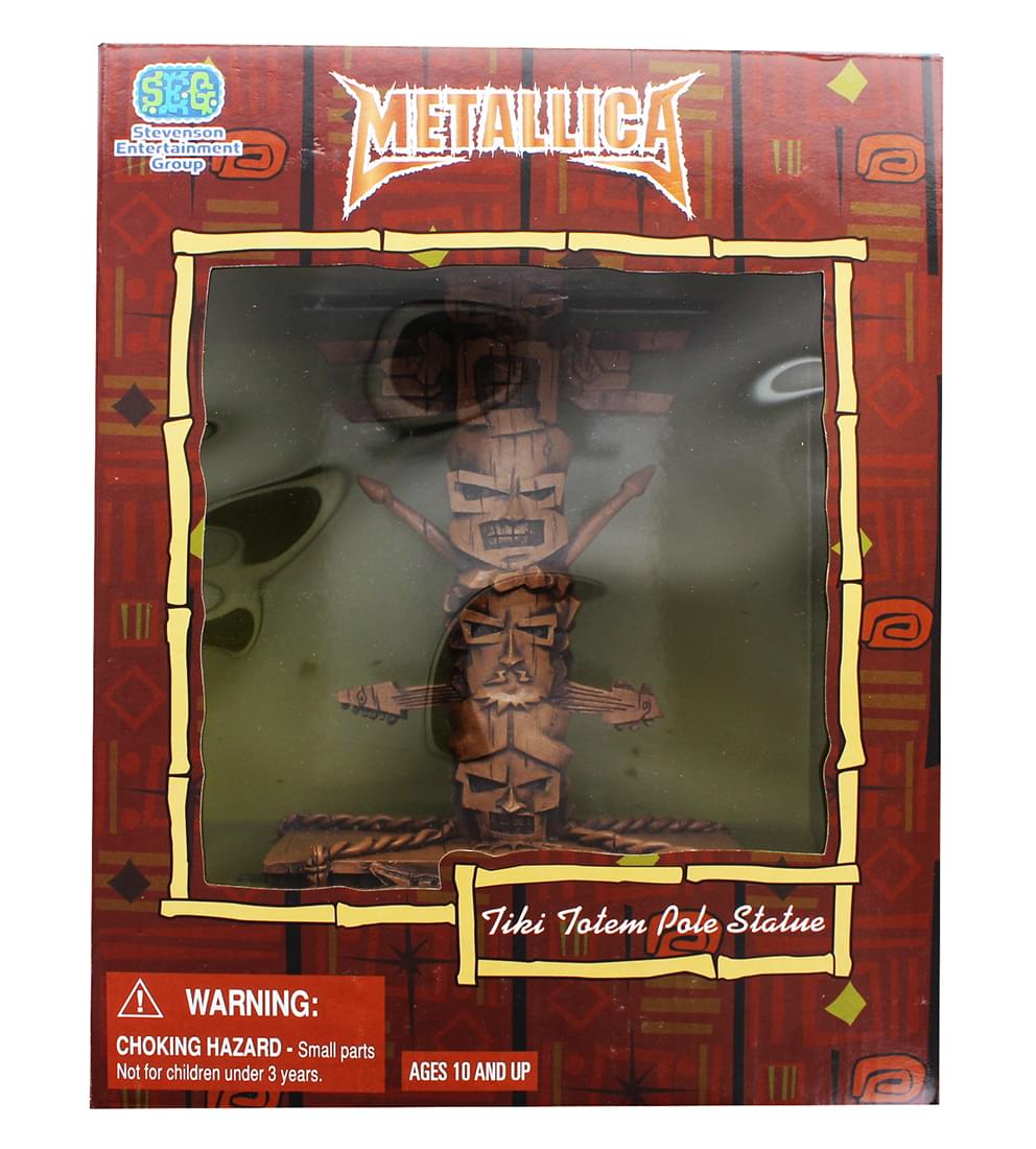 Metallica 7&#x22; Tiki Totem Pole Statue
