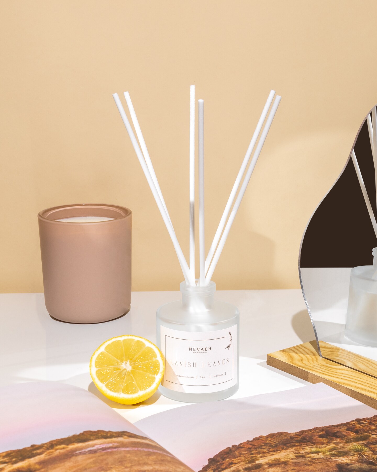 NEVAEH Zesty Zen Reed diffuser |Room Fragrance |Aromatherapy |Home