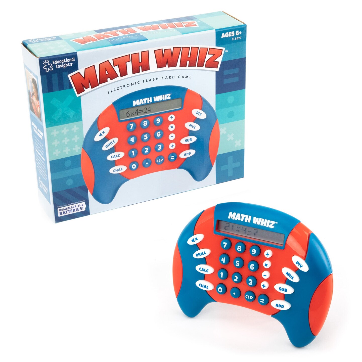 Math Whiz&#x2122; Handheld Electronic Math Game