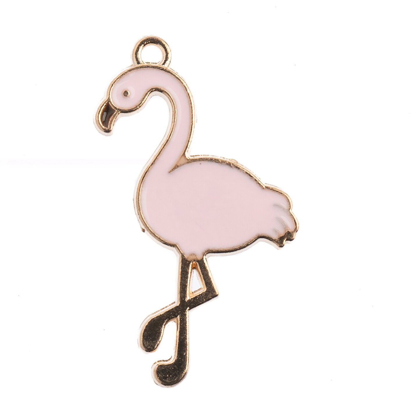 John Bead Sweet &#x26; Petite Flamingo Charms, 8pcs