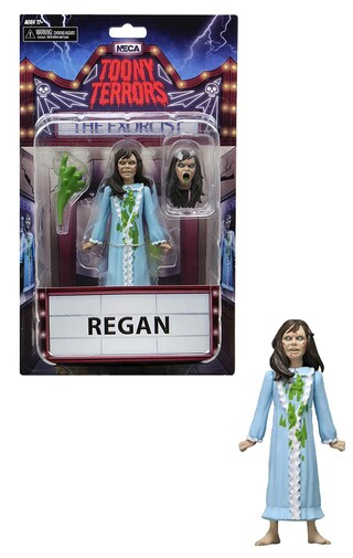 Mego Action Figure Regan Da L'Esorcista - 20 Cm - Figura Da Collezione Con 14 Punti Di Articolazione
