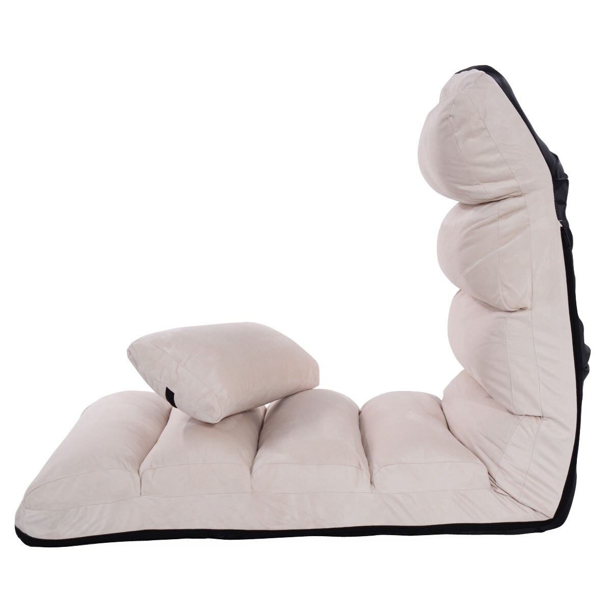 Folding Lazy Sofa Chair Stylish Sofa Couch Beds Lounge Chair With Pillow
