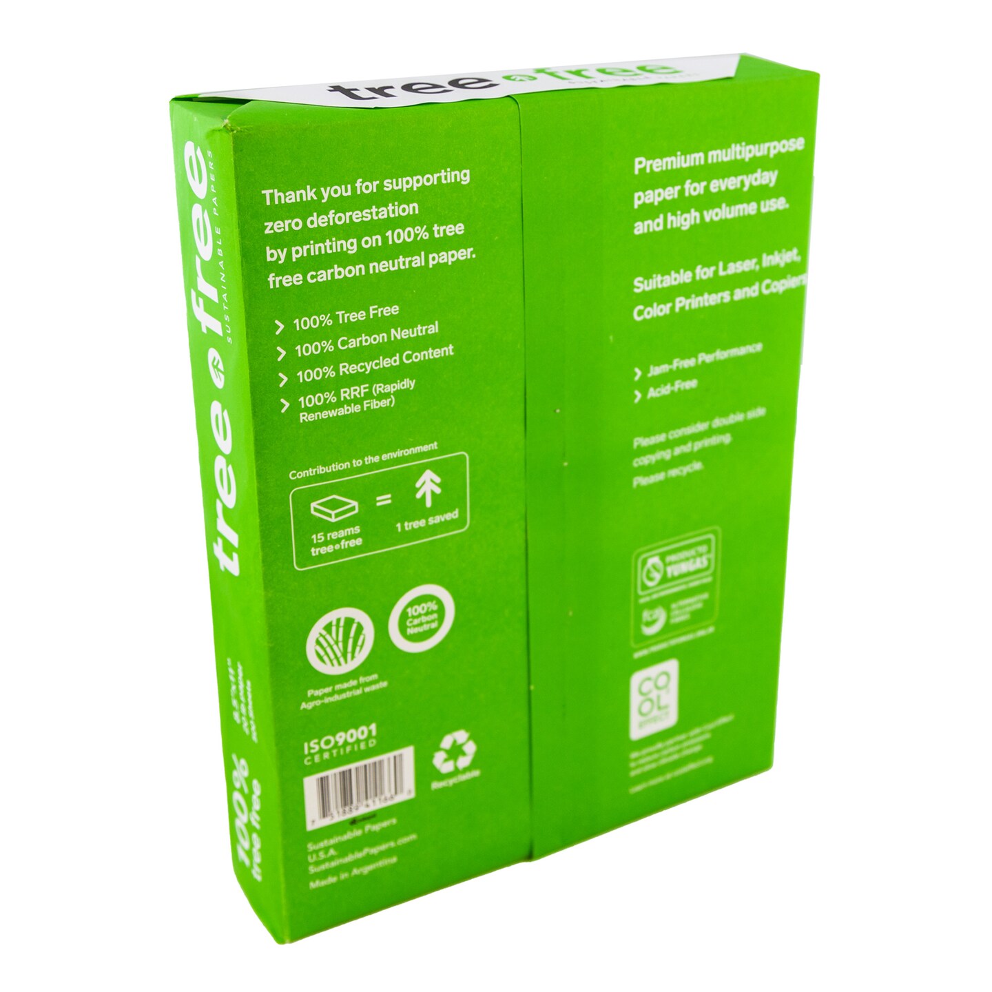 BAZIC TREE FREE (92) 8.5" X 11" White Copy Paper (500 Sheets/Ream)