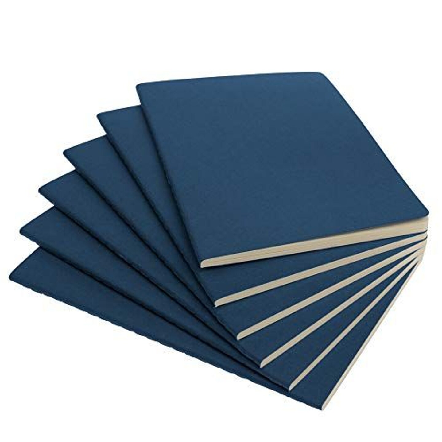 Simply Genius A5 Dotted Notebooks for Work, Travel, Business, College &#x26; More - Softcover Journals for Writing - Grid Notebook for Men &#x26; Women - Size 8.2&#x22; x 5.5&#x22; - 92 pages (Navy, 6 pack)