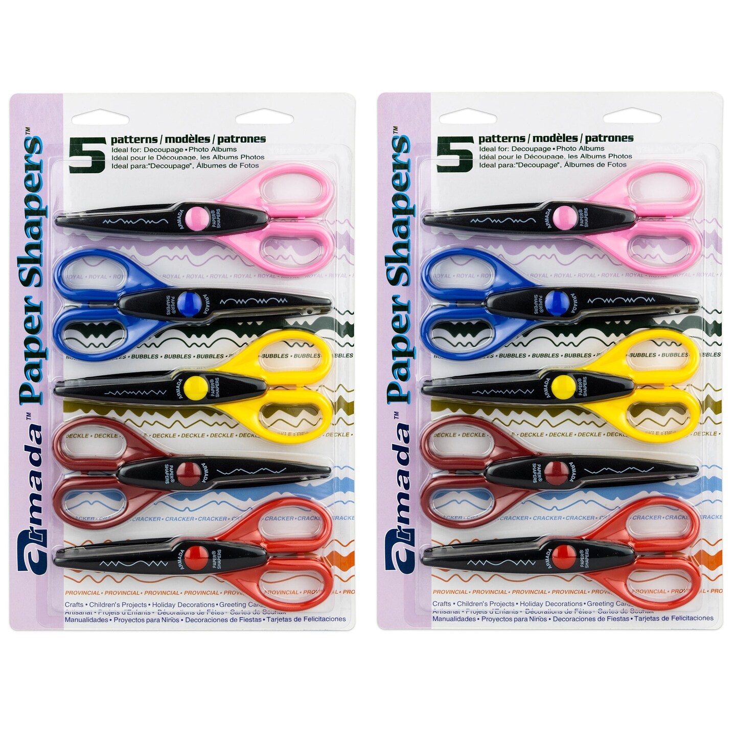 Paper Shapers&#xAE; Decorative Scissors Set 2, 5 Per Set, 2 Sets