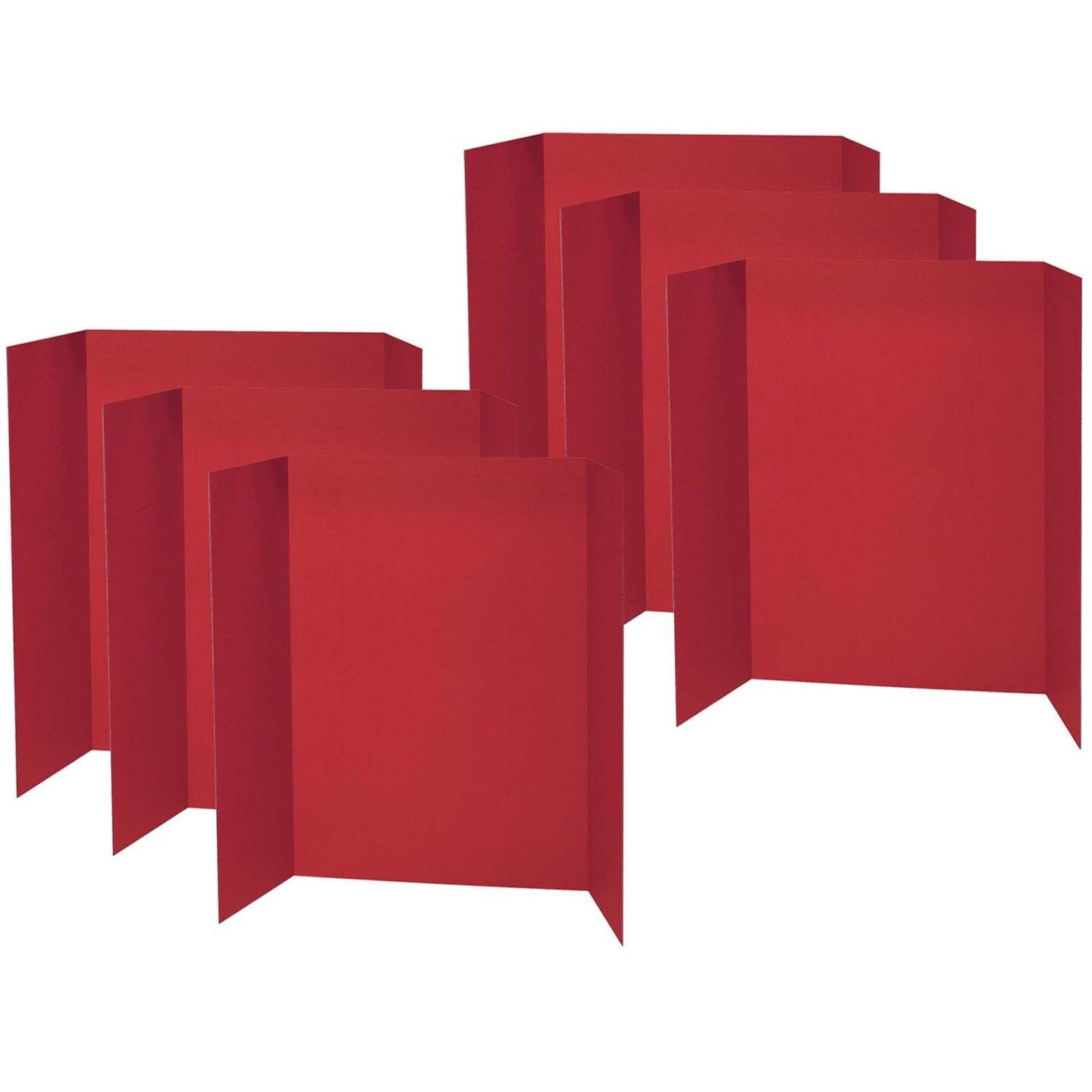 Presentation Board, Red, Single Wall, 48&#x22; x 36&#x22;, Pack of 12