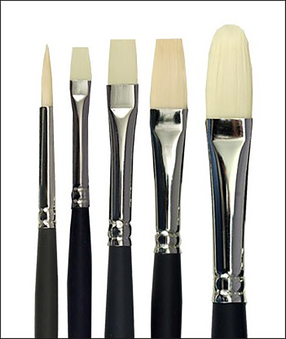 Creative Mark Powercryl Ultimate Acrylic Paint Brushes - Assorted, Artist Paint Brushes, 3 Diameters of Synthetic Hair Filament, Fine Control of Heavy Acrylics, Water Soluble Oils, and More