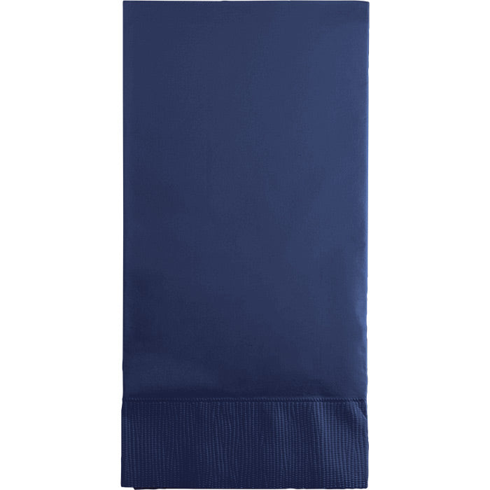 Navy Guest Towel, 3 Ply, 16 ct