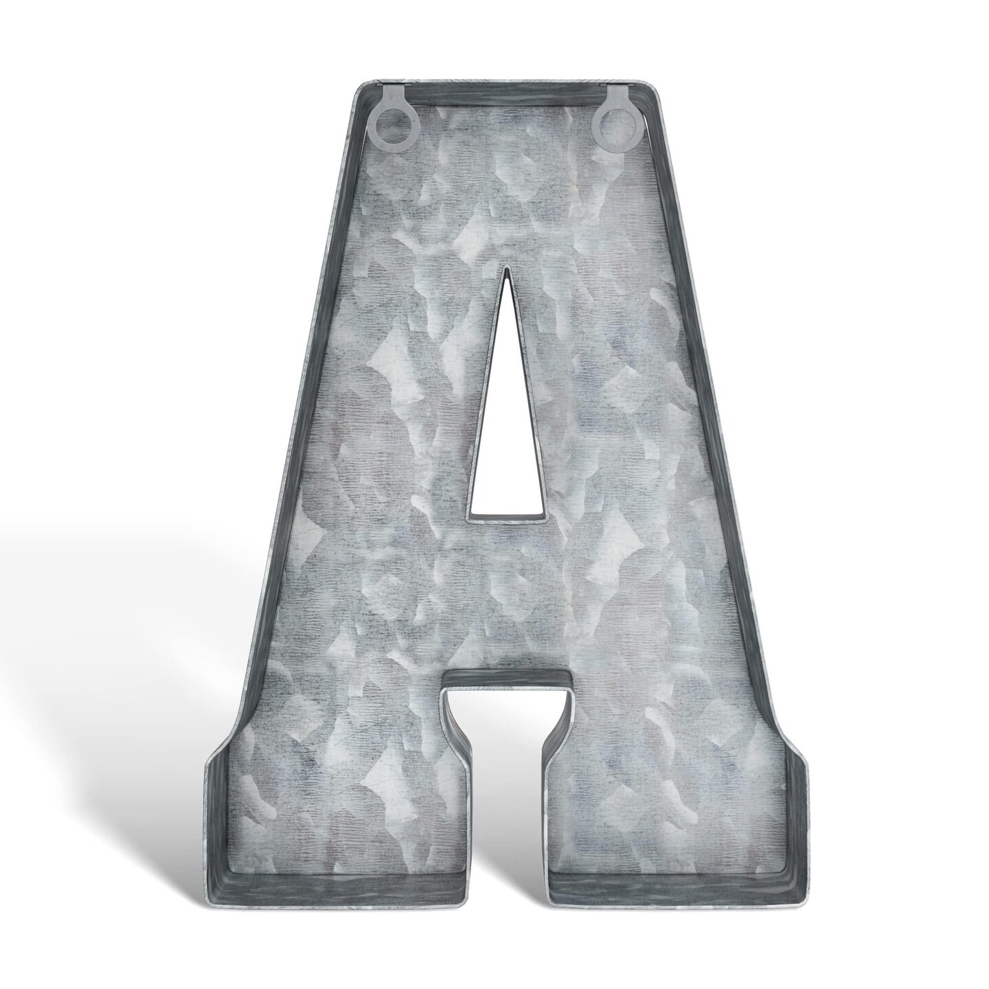 Galvanized Metal Letters for Wall Decor   3D Letter A for Hanging or Freestanding   Unique Blend of Rustic Vintage Western and Industrial Styles   Fits for Living Room Lobby Kitchen Bedroom Decoration