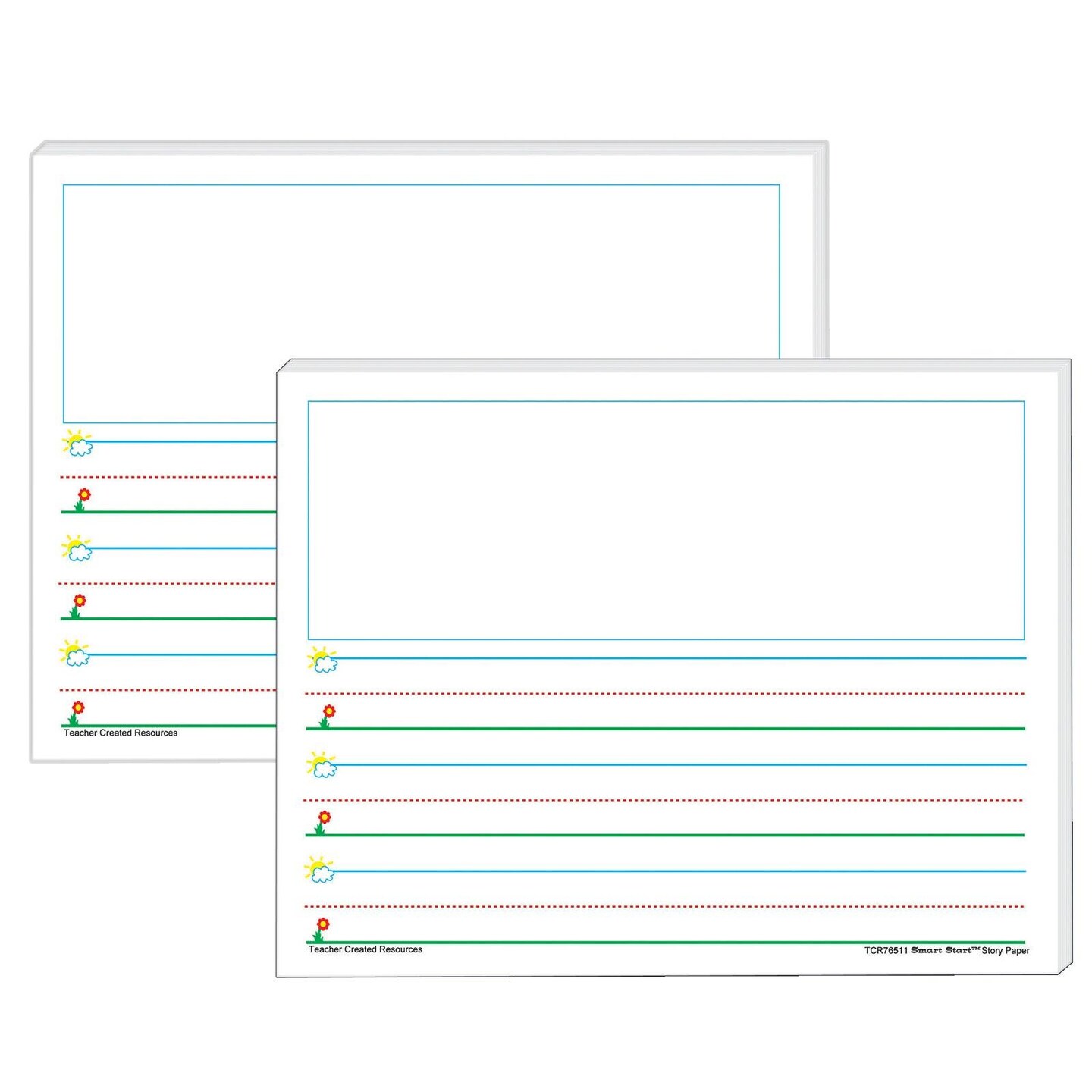 Smart Start K-1 Story Paper: 100 Sheets Per Pack, 2 Packs