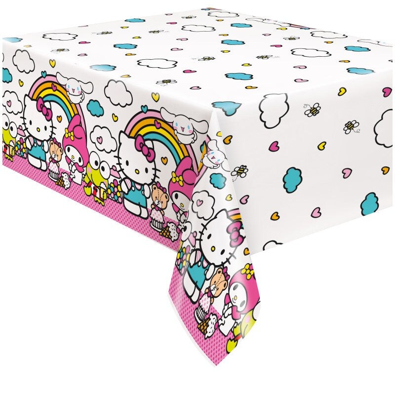 Hello Kitty Plastic Tablecover 54X84 Inches Colorful Table Decor Party Supplies