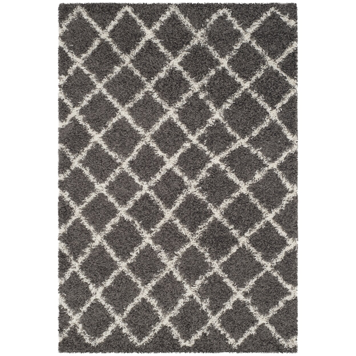 Safavieh Dallas Shag SGD258A Dark Grey/Ivory Rug | Michaels