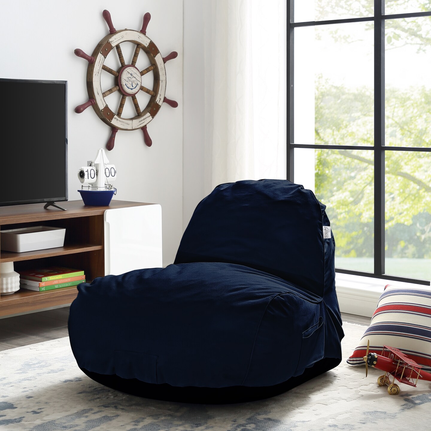 Cosmic Nylon Bean Bag Chair/ Lounge Chair/ Memory Foam Chair/ Floor Chair