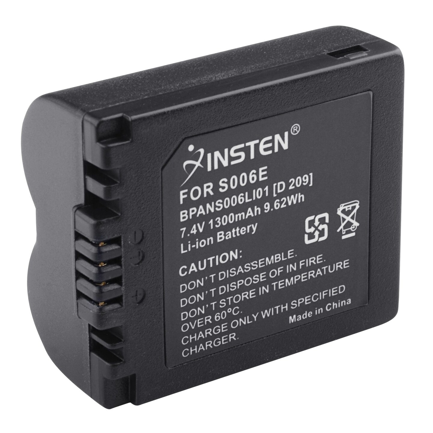 Insten Li-ion Replacement Battery for Panasonic LUMIX DMC-FZ50EF DMC-FZ50EGM DMC-FZ50K DMC-FZ50S DMC-FZ7 DMC-FZ7-K DMC-FZ7-S DMC-FZ7BB DMC-FZ7BS DMC-FZ7EB-K DMC-FZ7EB-S DMC-FZ7EF-K DMC-FZ7EF-S