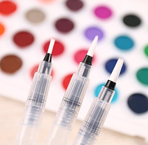 6 Set Water Color Brush Refillable Pen Watercolor Color Supplies